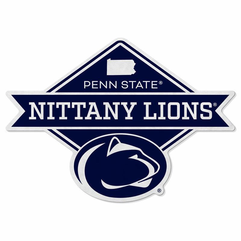 Penn State Shape Cut Logo With Header Card - Diamond Design