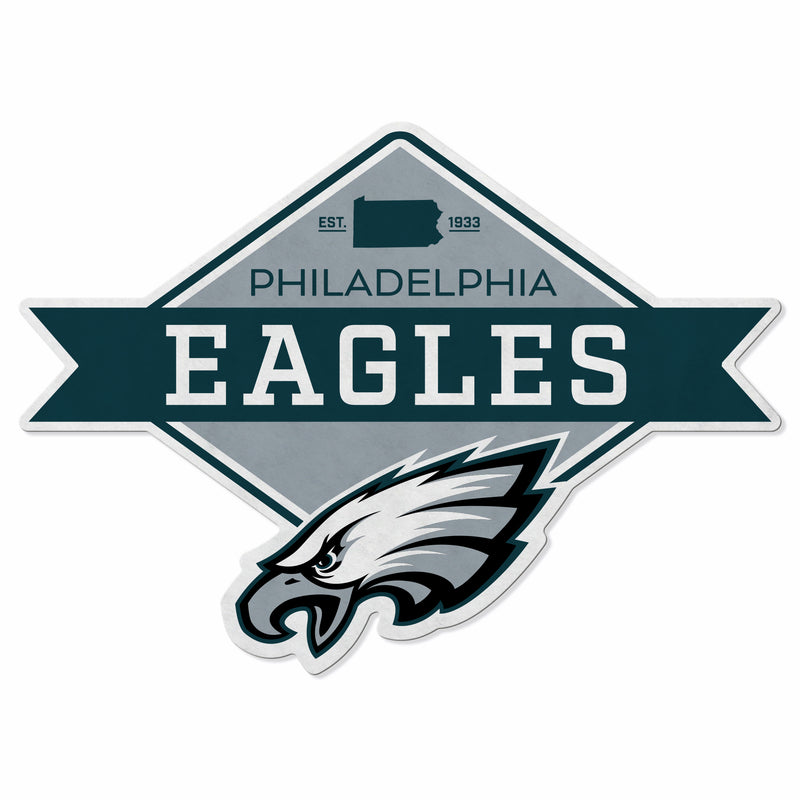 Eagles Shape Cut Logo With Header Card - Diamond Design