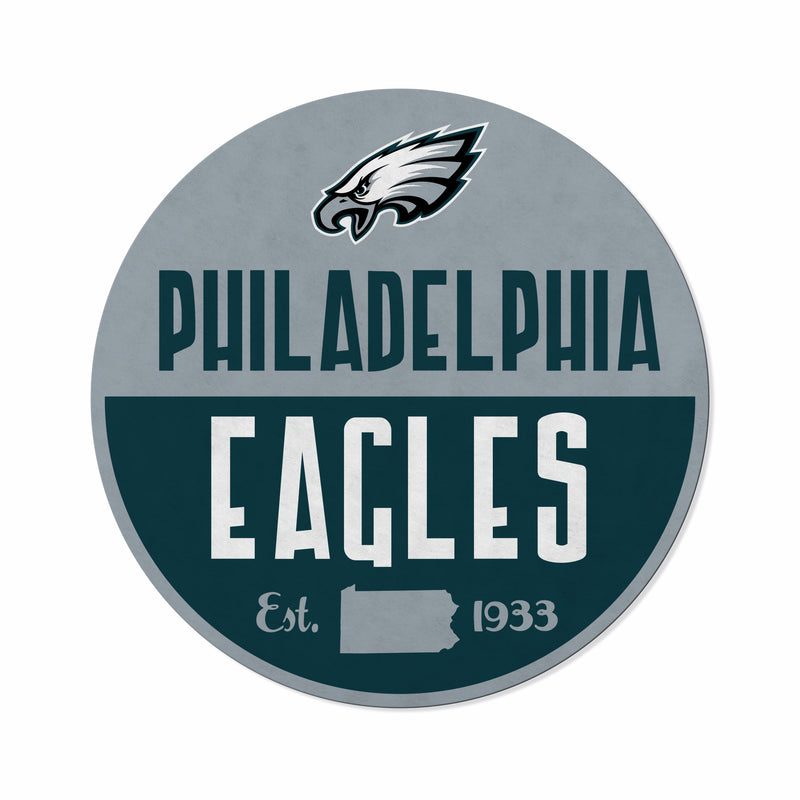 Eagles Shape Cut Logo With Header Card - Classic Design