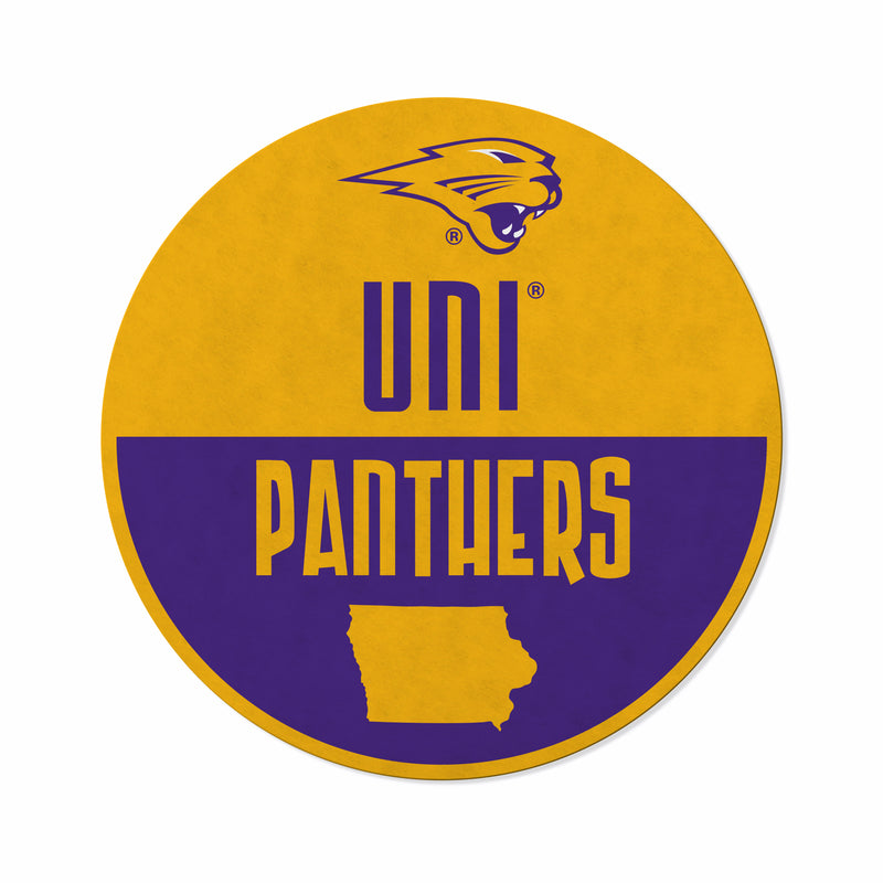 Northern Iowa Shape Cut Logo With Header Card - Classic Design