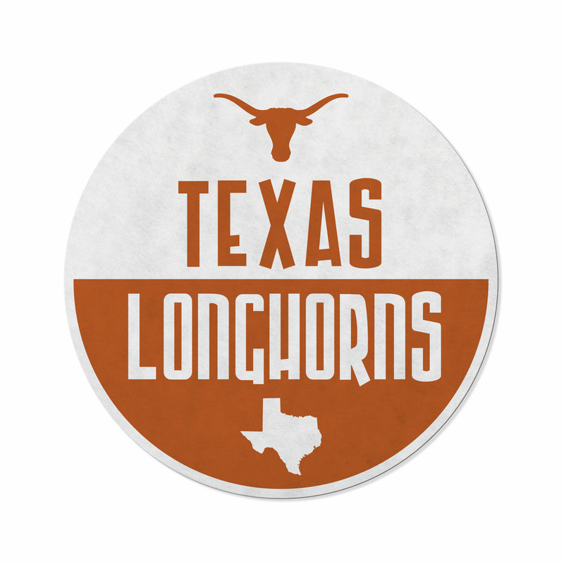 Texas University Shape Cut Logo With Header Card - Classic Design