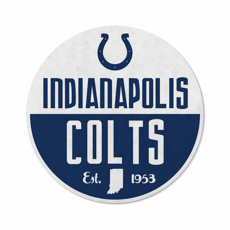 Colts Shape Cut Logo With Header Card - Classic Design