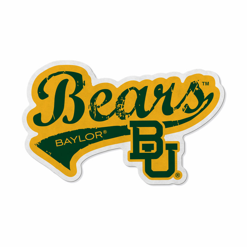 Baylor Shape Cut Logo With Header Card - Distressed Design