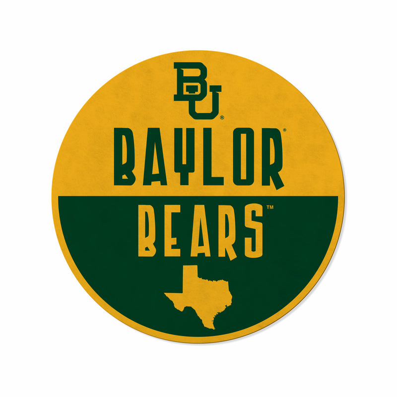 Baylor Shape Cut Logo With Header Card - Classic Design