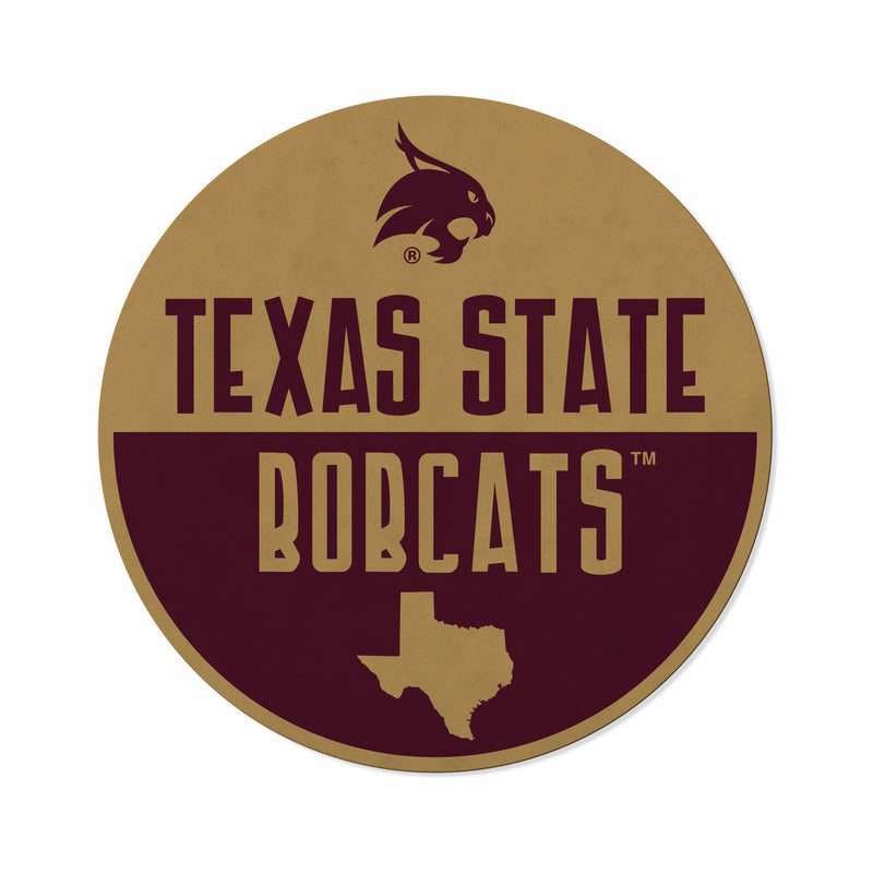 Texas State Shape Cut Logo With Header Card - Classic Design