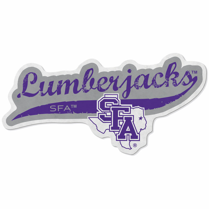 Stephen F. Austin Shape Cut Logo With Header Card - Distressed Design