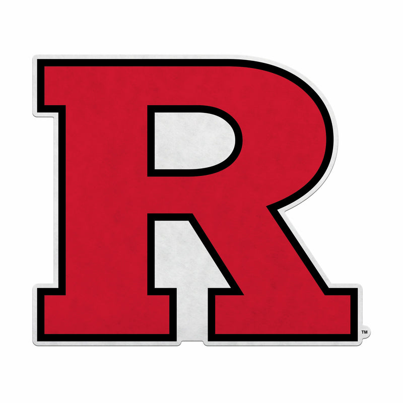 Rutgers Shape Cut Primary Logo Pennant With Header Card