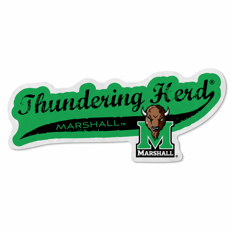 Marshall Shape Cut Logo With Header Card - Distressed Design