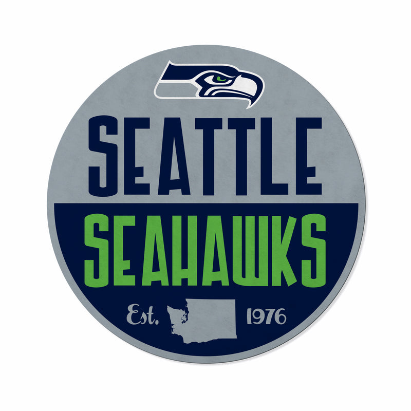 Seahawks Shape Cut Logo With Header Card - Classic Design