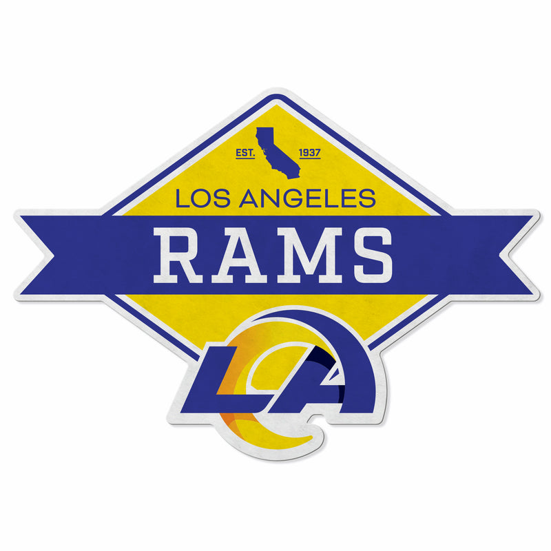 Rams Shape Cut Logo With Header Card - Diamond Design