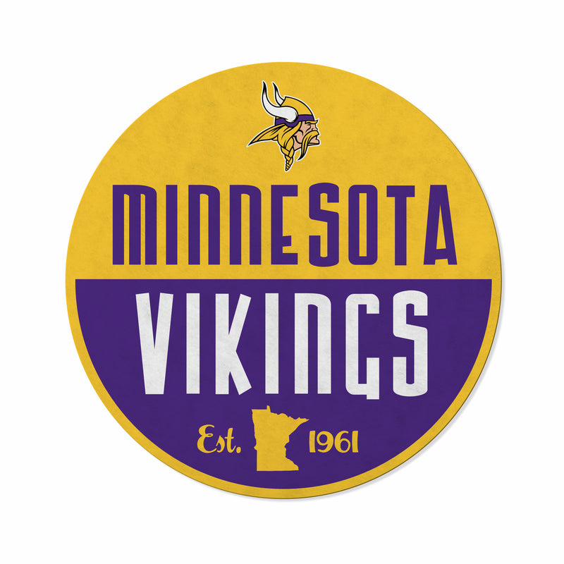 Vikings Shape Cut Logo With Header Card - Classic Design