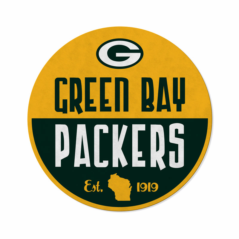 Packers Shape Cut Logo With Header Card - Classic Design