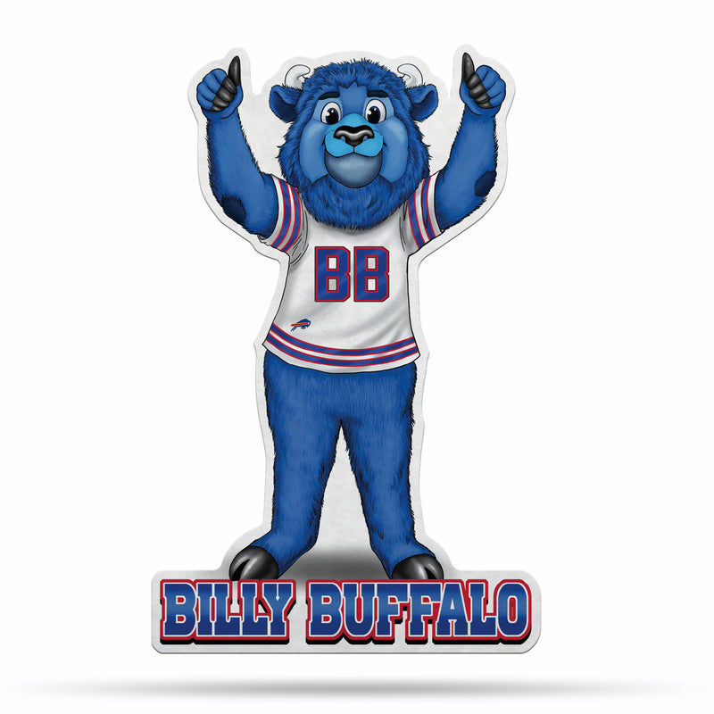 NFL Buffalo Bills Classic Mascot Shape Cut Pennant - Home and Living Room Décor - Soft Felt EZ to Hang By Rico Industries