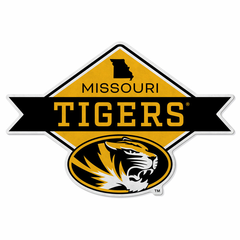 Missouri University Shape Cut Logo With Header Card - Diamond Design