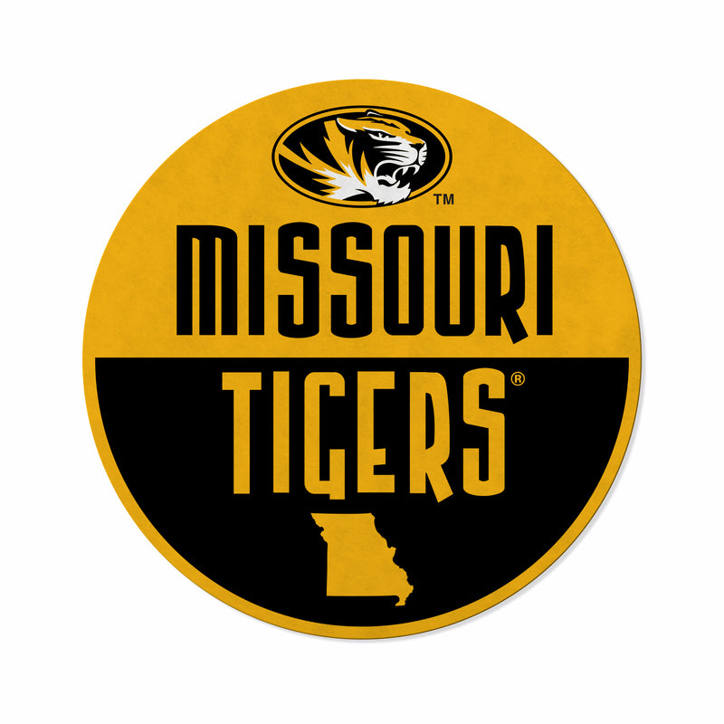 Missouri University Shape Cut Logo With Header Card - Classic Design