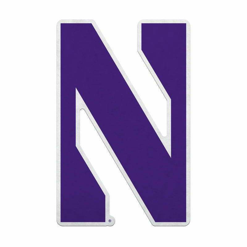 Northwestern Shape Cut Primary Logo Pennant With Header Card