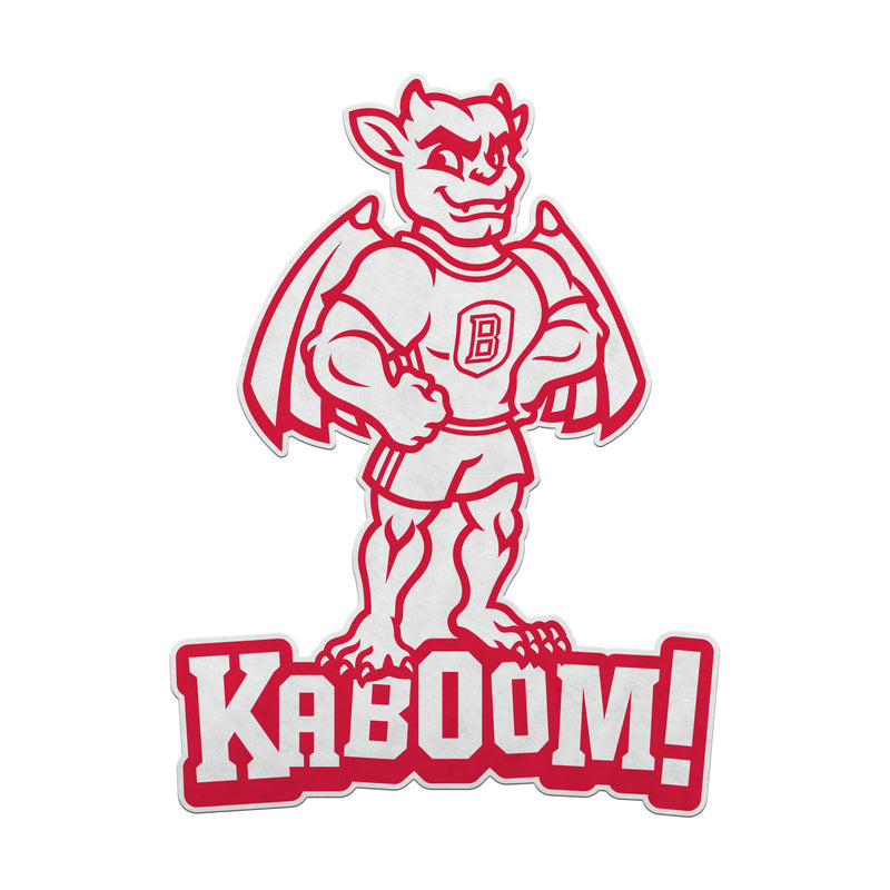 Bradley Mascot Shape Cut Pennant - Kaboom!