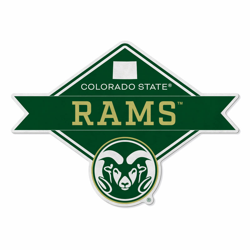 Colorado State Shape Cut Logo With Header Card - Diamond Design