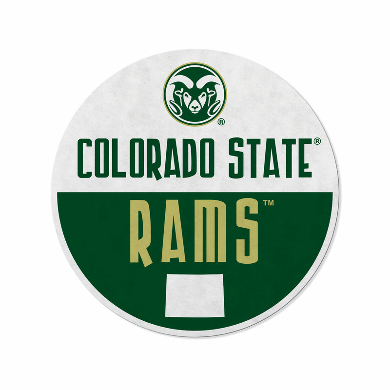 Colorado State Shape Cut Logo With Header Card - Classic Design