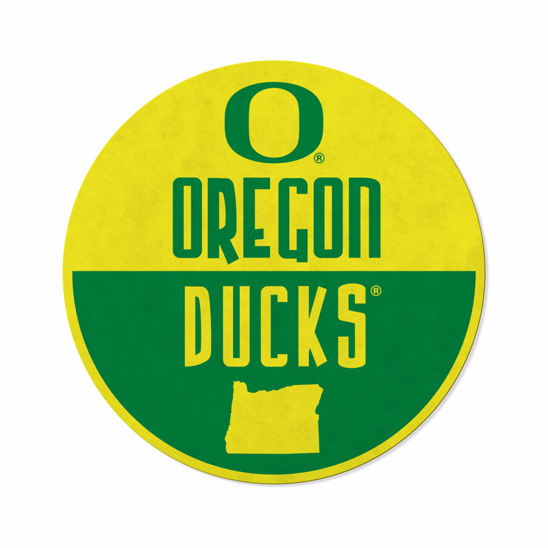 Oregon University Shape Cut Logo With Header Card - Classic Design