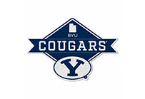 Byu Shape Cut Logo With Header Card - Diamond Design