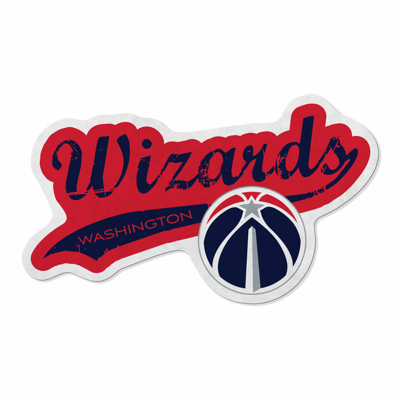 Wizards Shape Cut Logo With Header Card - Distressed Design