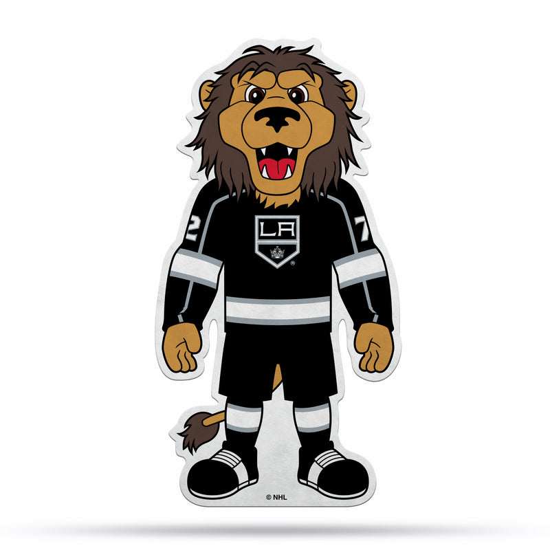 NHL Los Angeles Kings Classic Mascot Shape Cut Pennant - Home and Living Room Décor - Soft Felt EZ to Hang By Rico Industries