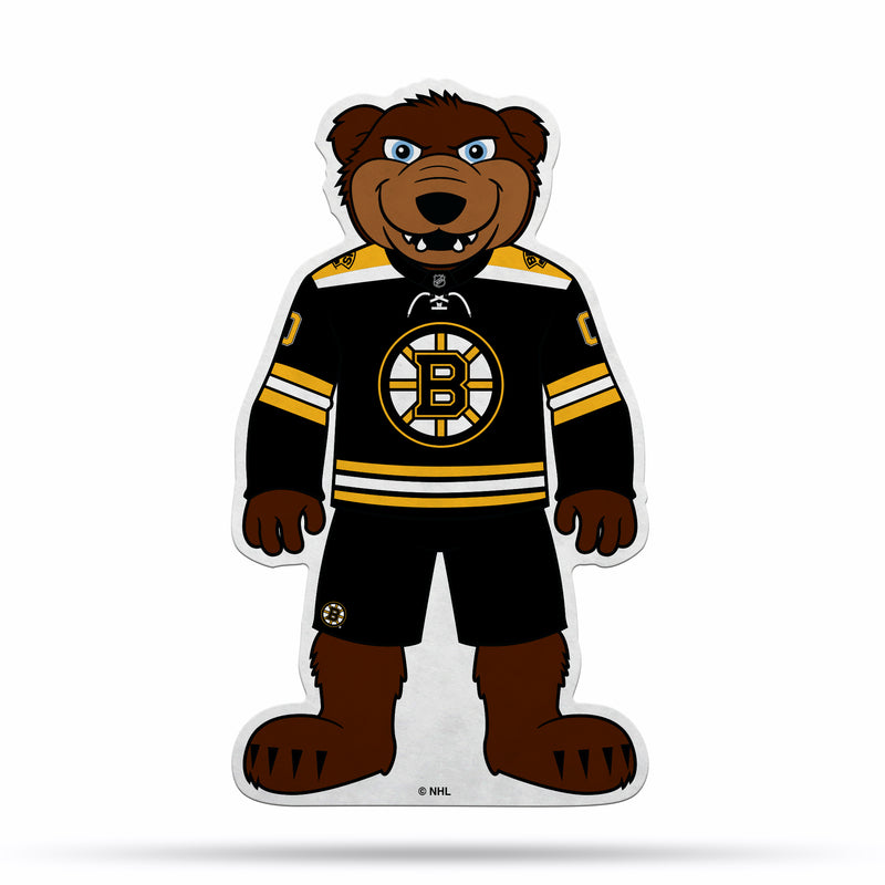 NHL Boston Bruins Classic Mascot Shape Cut Pennant - Home and Living Room Décor - Soft Felt EZ to Hang By Rico Industries