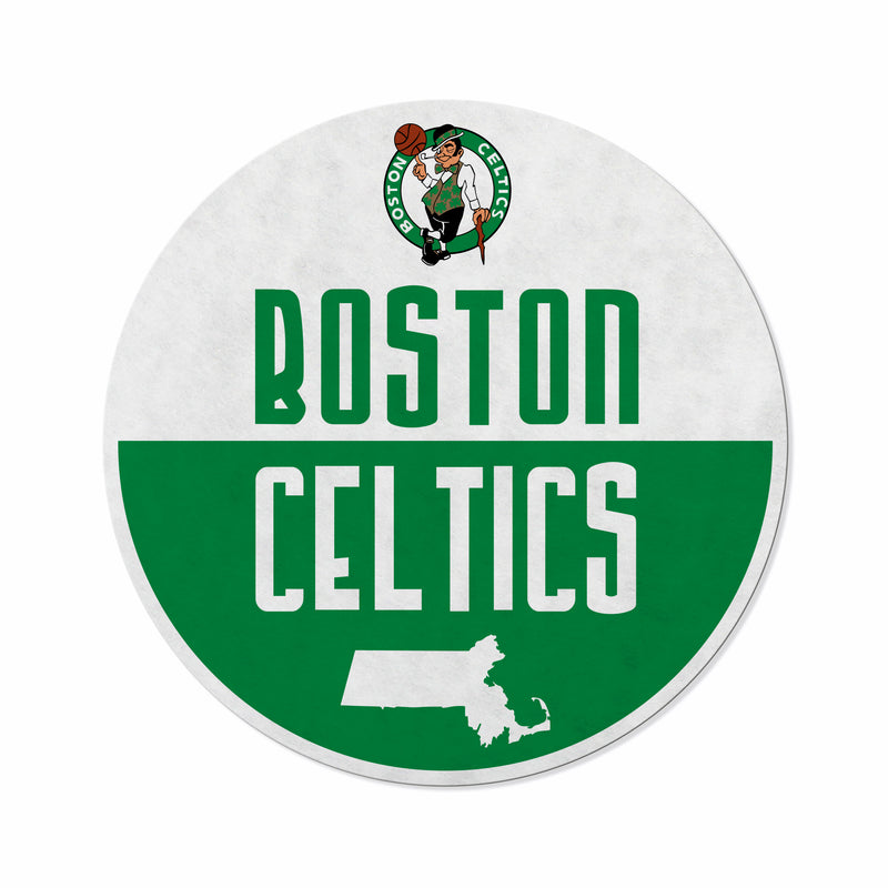 Celtics Shape Cut Logo With Header Card - Classic Design