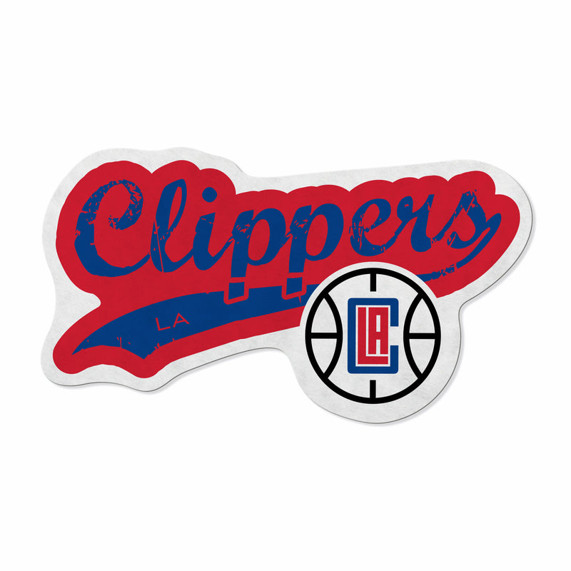 Clippers Shape Cut Logo With Header Card - Distressed Design