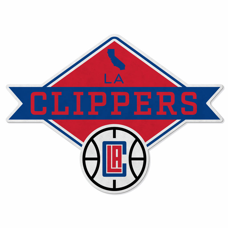 Clippers Shape Cut Logo With Header Card - Diamond Design