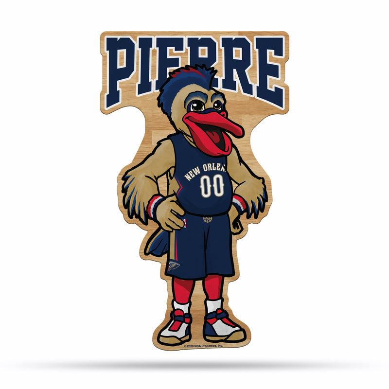 NBA New Orleans Pelicans Classic Mascot Shape Cut Pennant - Home and Living Room Décor - Soft Felt EZ to Hang By Rico Industries