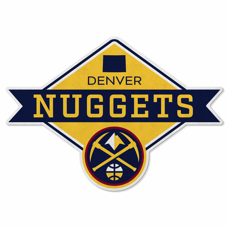 Nuggets Shape Cut Logo With Header Card - Diamond Design