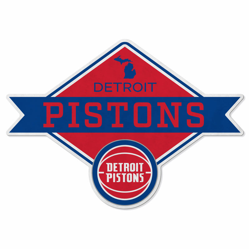 Pistons Shape Cut Logo With Header Card - Diamond Design