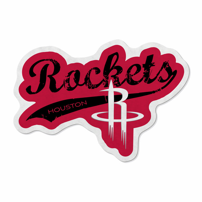 Rockets Shape Cut Logo With Header Card - Distressed Design