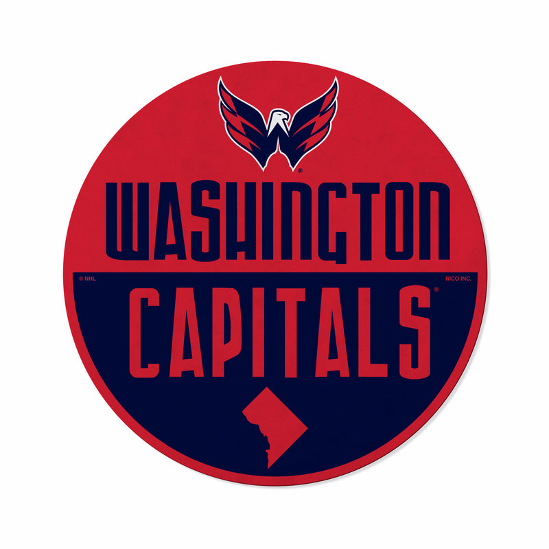 Capitals Shape Cut Logo With Header Card - Classic Design