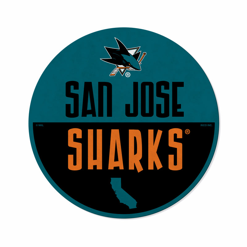 Sharks Shape Cut Logo With Header Card - Classic Design