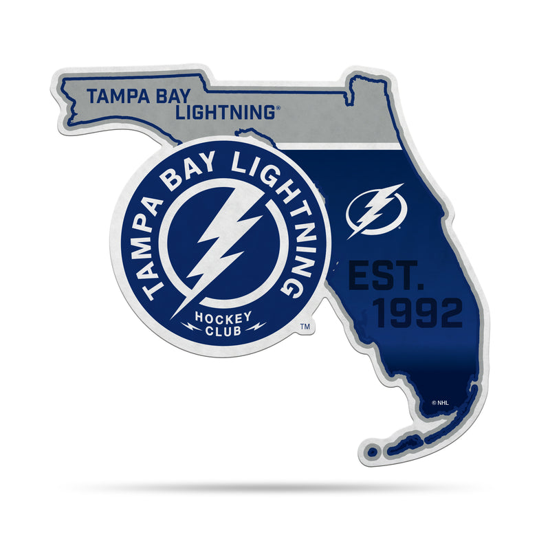 NHL Tampa Bay Lightning Classic State Shape Cut Pennant - Home and Living Room Décor - Soft Felt EZ to Hang By Rico Industries