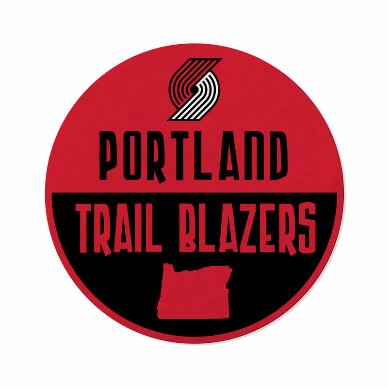 Trail Blazers Shape Cut Logo With Header Card - Classic Design