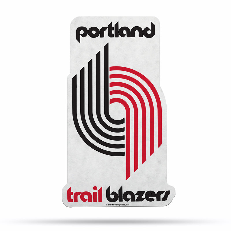 NBA Portland Trail Blazers Retro Shape Cut Pennant - Home and Living Room Décor - Soft Felt EZ to Hang By Rico Industries