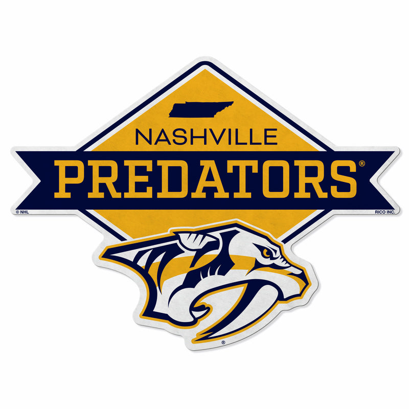 Predators Shape Cut Logo With Header Card - Diamond Design