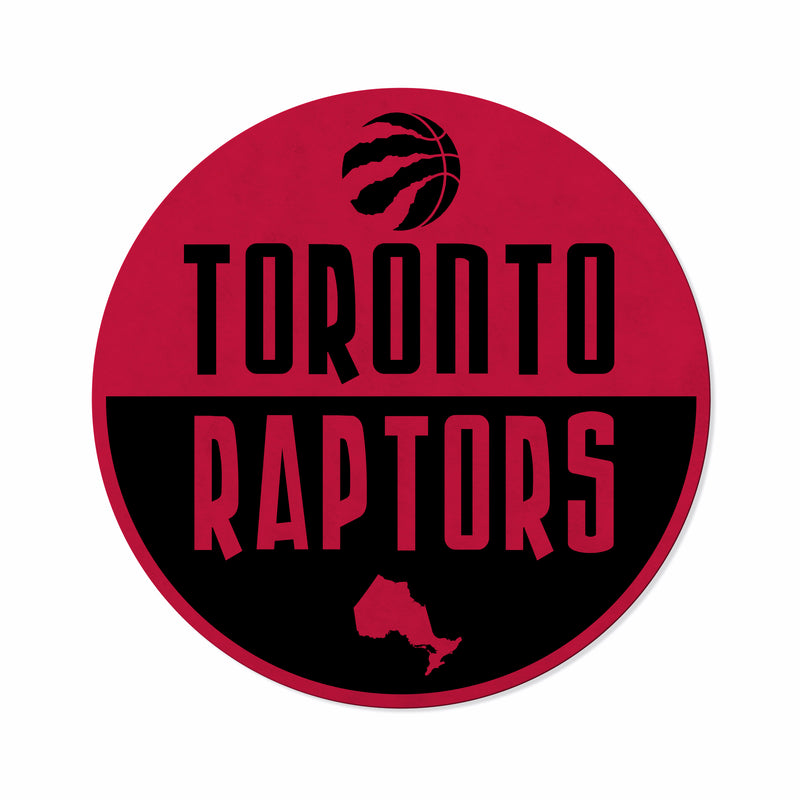 Raptors Shape Cut Logo With Header Card - Classic Design