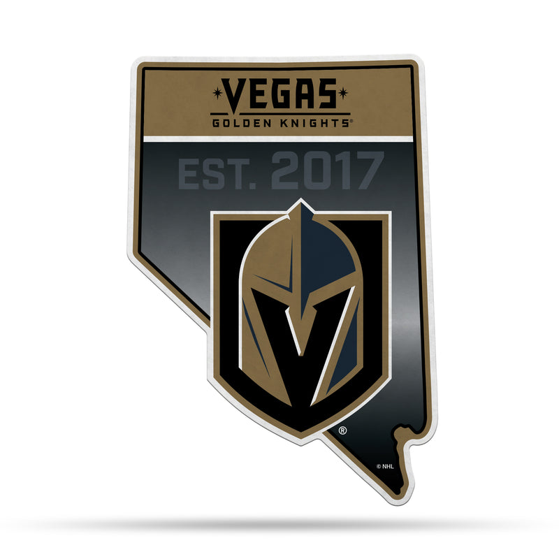 NHL Vegas Golden Knights Classic State Shape Cut Pennant - Home and Living Room Décor - Soft Felt EZ to Hang By Rico Industries