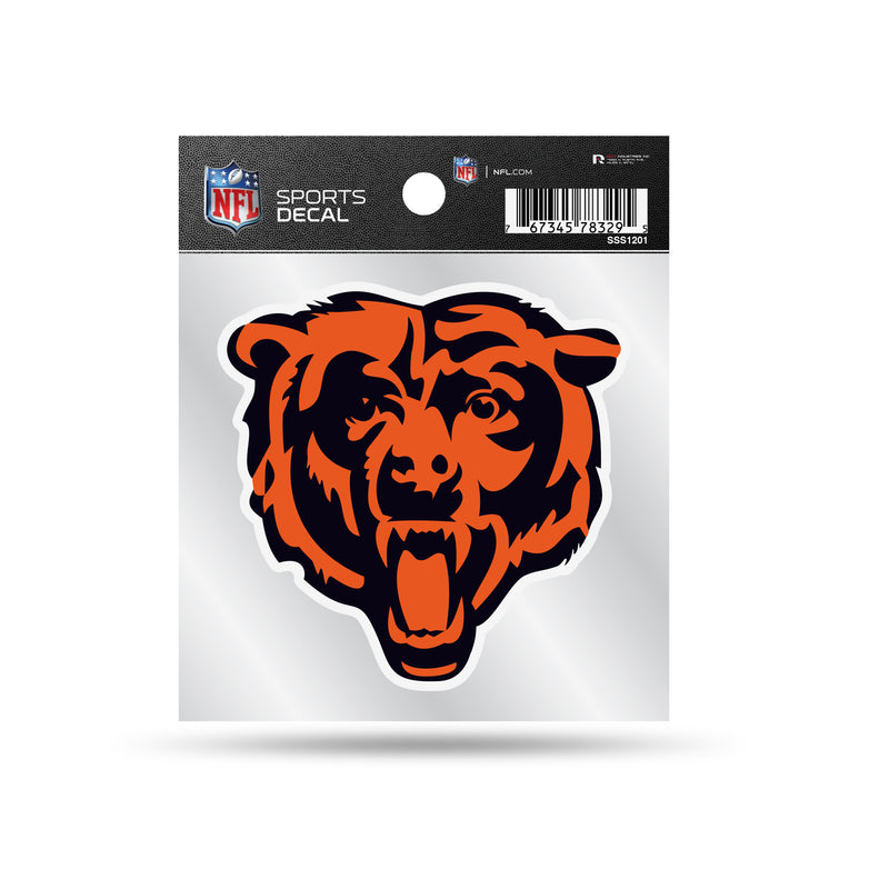 Bears Clear Backer Decal W/ Primary Logo (4"X4")
