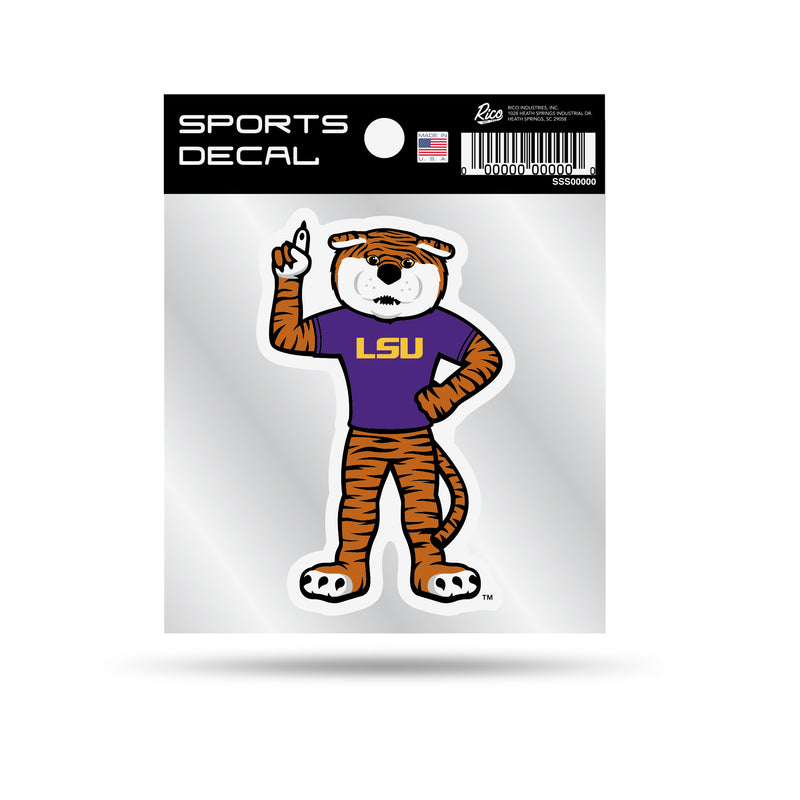 Lsu 4"X4" Weeded Mascot Decal