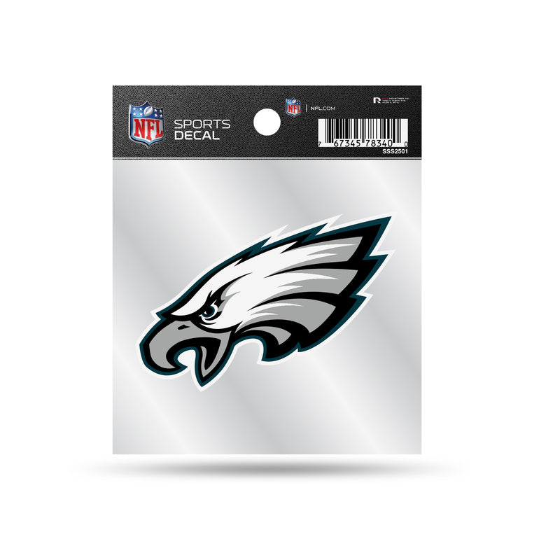 Eagles Clear Backer Decal W/ Primary Logo (4"X4")