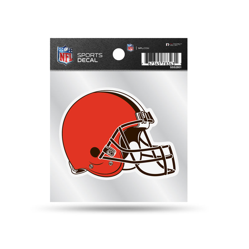 Browns Clear Backer Decal W/ Primary Logo (4"X4")