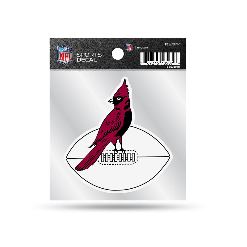 Cardinals - AZ Clear Backer Decal W/ Retro Logo (4"X4")
