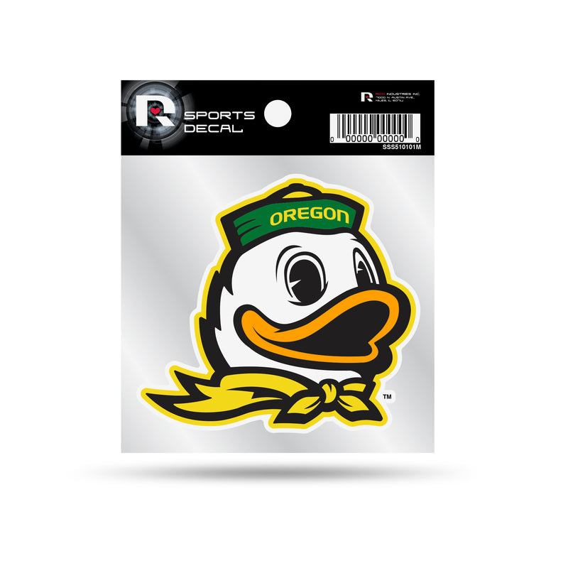 Oregon University 4"X4" Weeded Mascot Decal