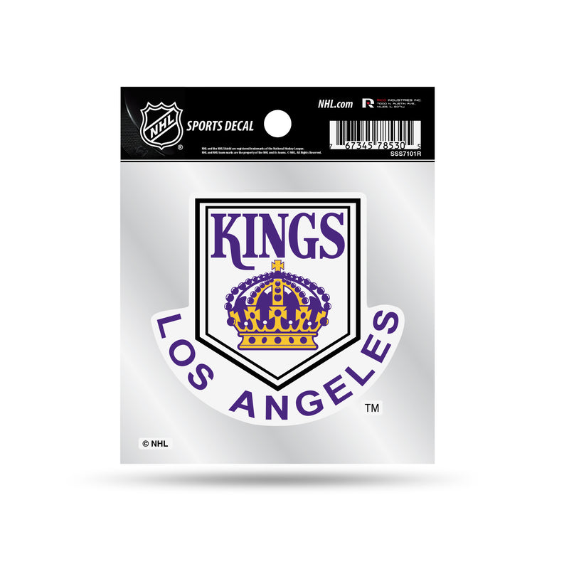 Kings - LA  Clear Backer Decal W/ Retro Logo (4"X4")